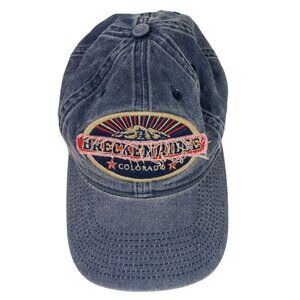 Vintage Breckenridge Colorado Legacy Denim Baseball Cap Adjustable Snapback